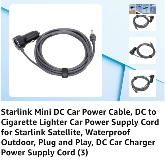 Starlink Mini Silicone Case & Car Power Supply Cord - Picture 5 of 5